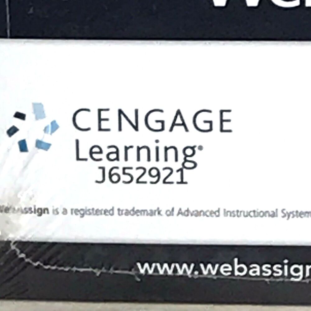 Enhanced WebAssign Applied Math Calculus Cengage Learning NEW Sealed Homework - Picture 3 of 11